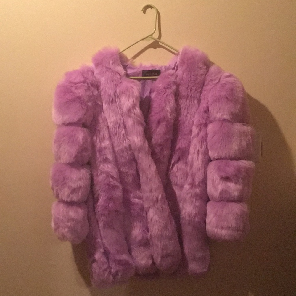 BIG ANRABESS purple fluffy winter dream coat!